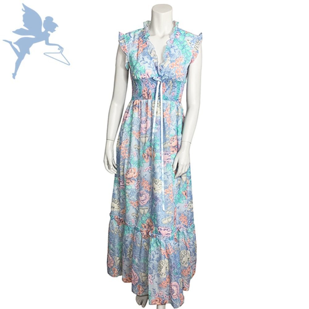 RARE VINTAGE 1970's Romantic Fairycore Angel Dress